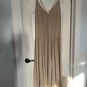Free People Beige Maxi Dress